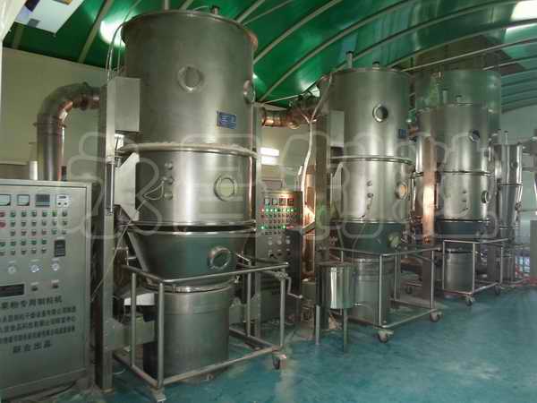 红豆粉专用造粒机-沸腾制粒机